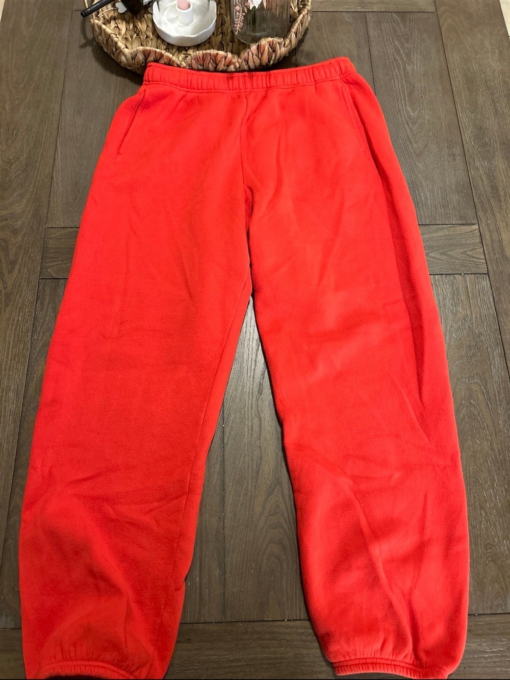 aerie Bright Red/ Orange Sweatpants